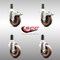 Service Caster 4 Inch 316SS High Temp Glass Filled Nylon 1-3/8 Inch Stem Caster Lck Brake, 2PK SS316TTLEX20S414-GFNSHT-2-S-2-138 - alternate 1